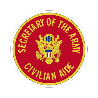 Civilian Aide to the Secretary of the (U.S. Army) STICKER Vinyl Kiss-Cut Decal 3 Inch White - The Sticker Space