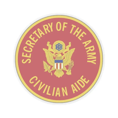 Civilian Aide to the Secretary of the (U.S. Army) STICKER Vinyl Kiss-Cut Decal 4 Inch Transparent - The Sticker Space