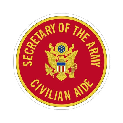Civilian Aide to the Secretary of the (U.S. Army) STICKER Vinyl Kiss-Cut Decal 6 Inch White - The Sticker Space