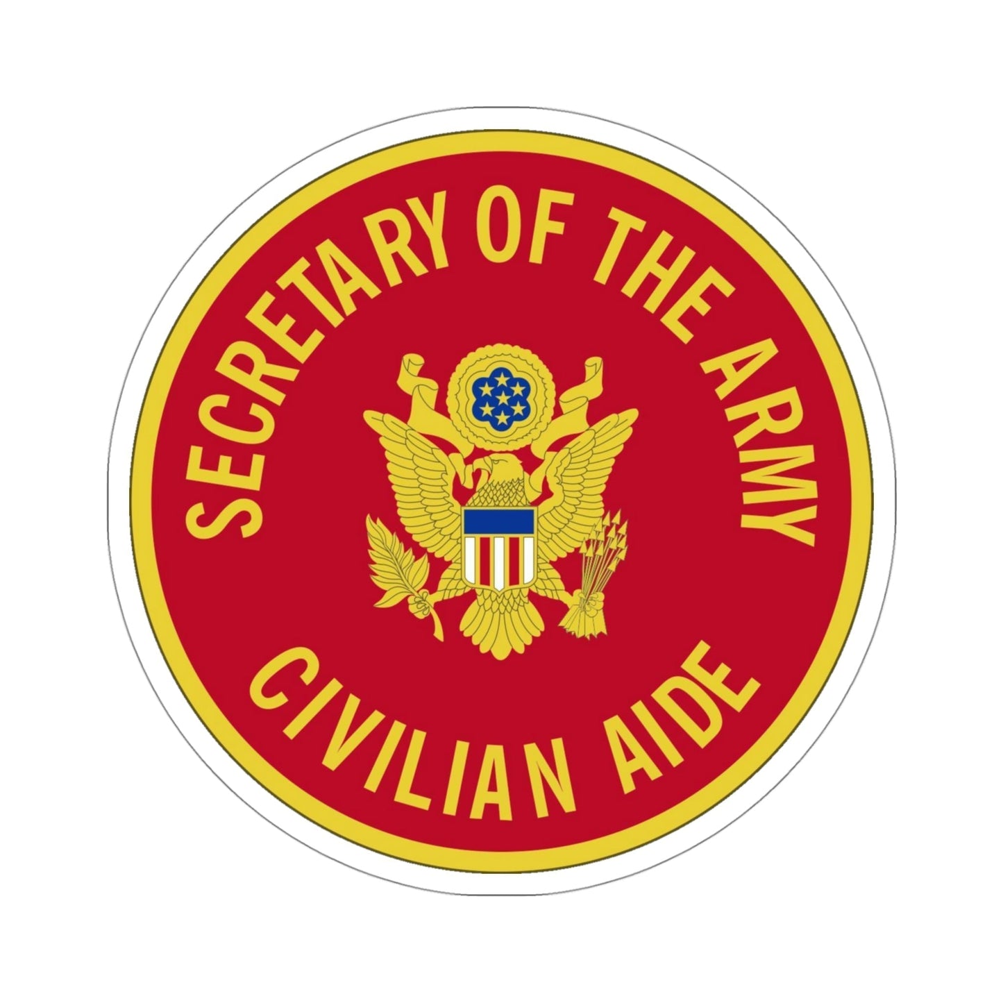 Civilian Aide to the Secretary (U.S. Army) STICKER Vinyl Die-Cut Decal-4 Inch-The Sticker Space