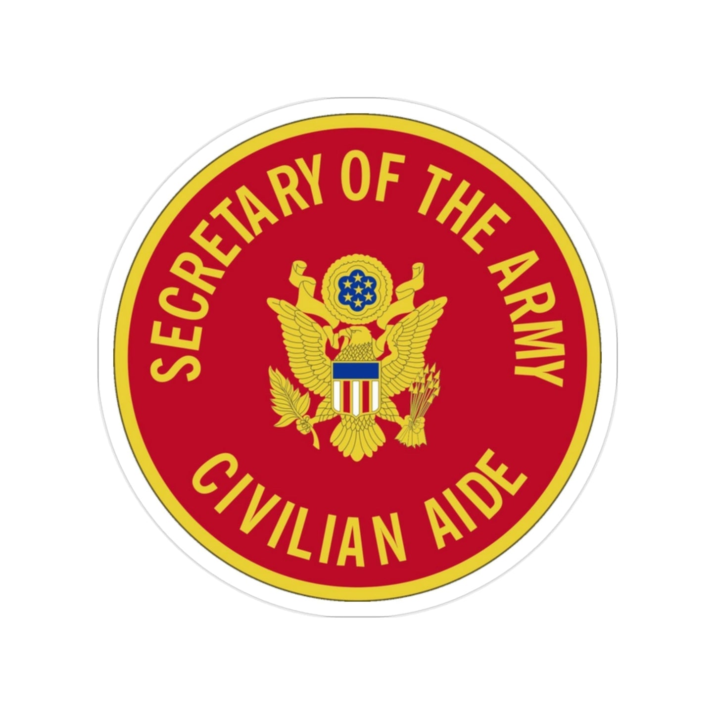 Civilian Aide to the Secretary (U.S. Army) Transparent STICKER Die-Cut Vinyl Decal-2 Inch-The Sticker Space