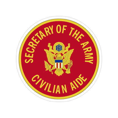 Civilian Aide to the Secretary (U.S. Army) Transparent STICKER Die-Cut Vinyl Decal-4 Inch-The Sticker Space