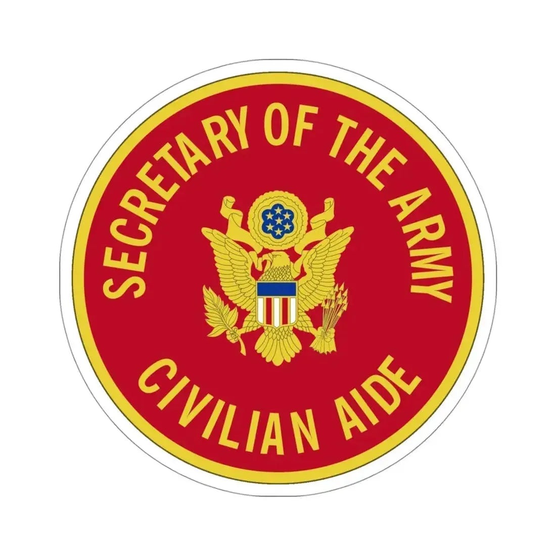Civilian Aide to the Secretary (U.S. Army) STICKER Vinyl Die-Cut Decal 4 Inch - The Sticker Space