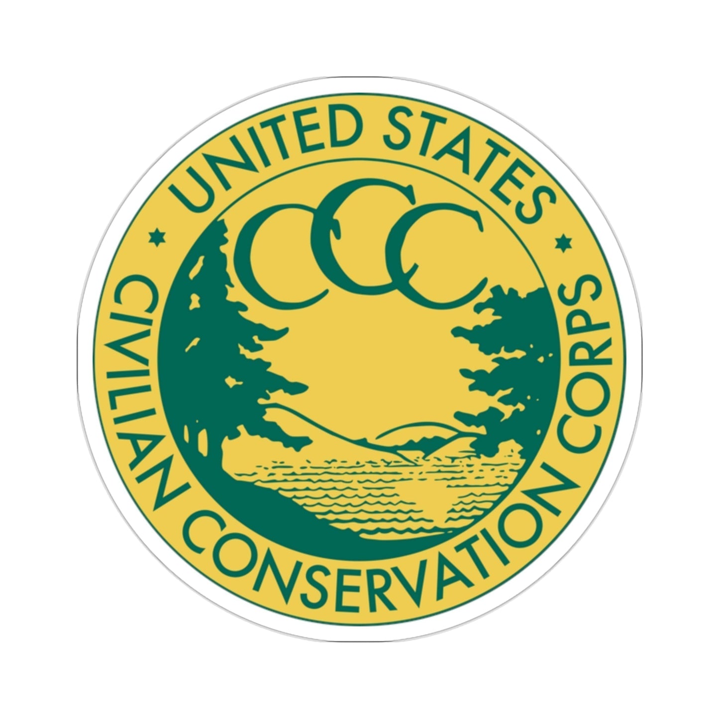 Civilian Conservation Corps STICKER Vinyl Die-Cut Decal-2 Inch-The Sticker Space