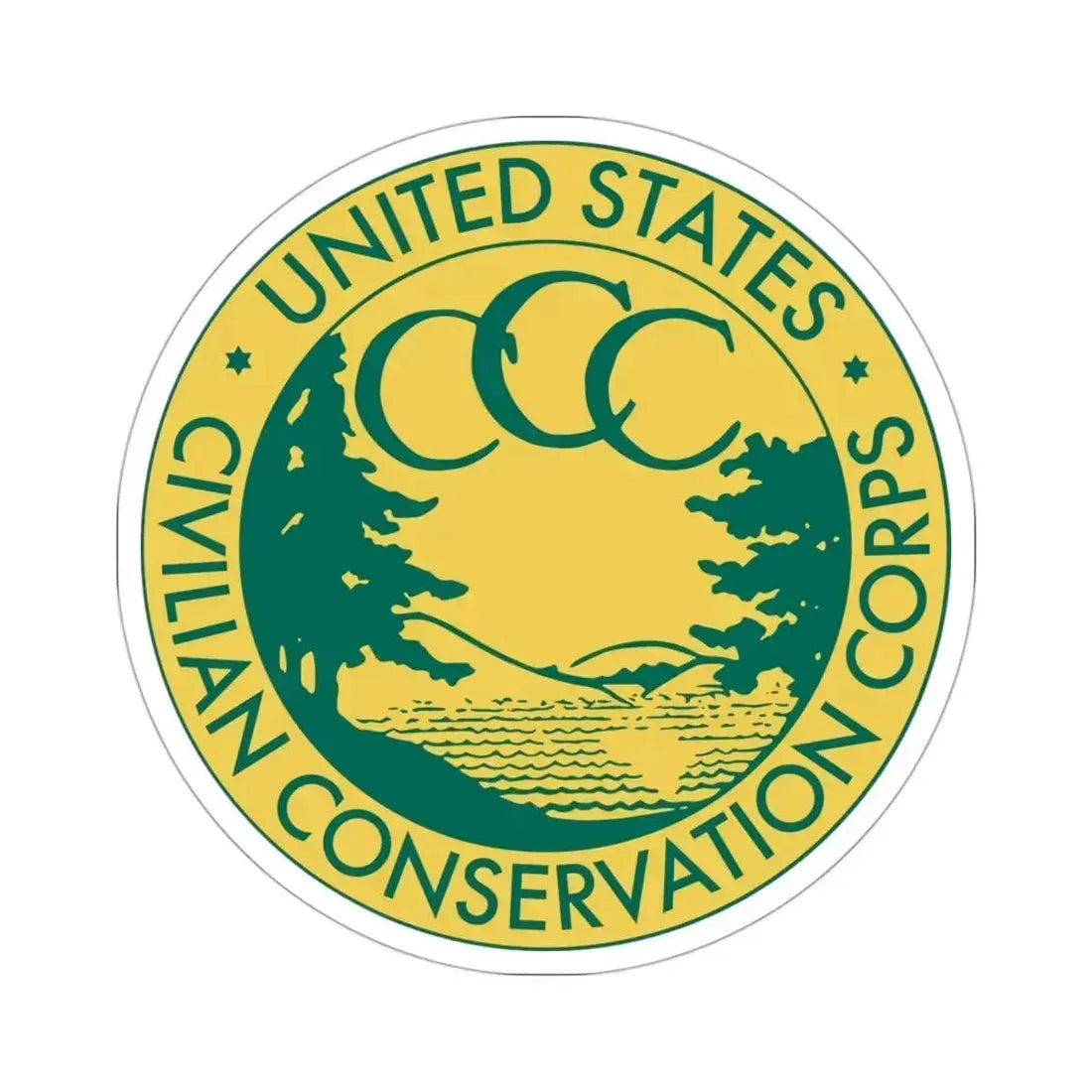 Civilian Conservation Corps STICKER Vinyl Die-Cut Decal 3 Inch - The Sticker Space