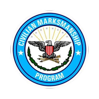 Civilian Marksmanship Program - STICKER Vinyl Kiss-Cut Decal 2 Inch White - The Sticker Space