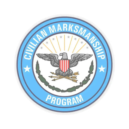 Civilian Marksmanship Program - STICKER Vinyl Kiss-Cut Decal 3 Inch Transparent - The Sticker Space