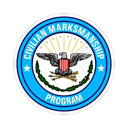 Civilian Marksmanship Program - STICKER Vinyl Kiss-Cut Decal 6 Inch White - The Sticker Space