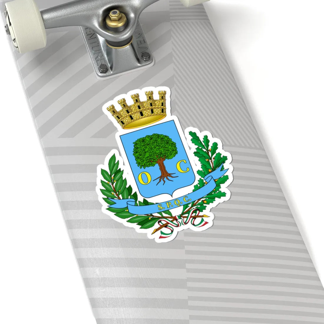 Civitavecchia-Stemma (Italy) (Coat of Arms) STICKER Vinyl Kiss-Cut Decal - The Sticker Space