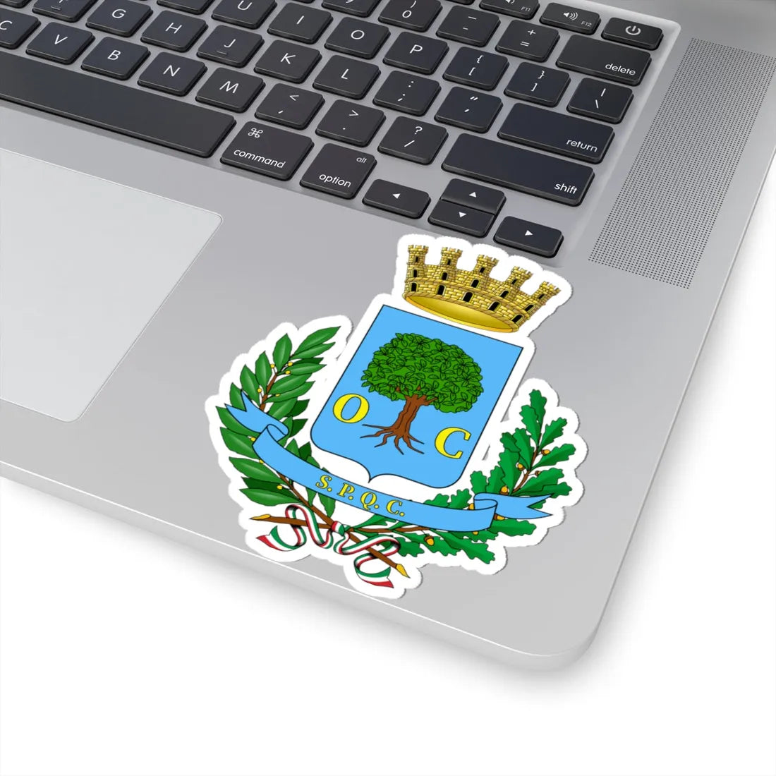 Civitavecchia-Stemma (Italy) (Coat of Arms) STICKER Vinyl Kiss-Cut Decal - The Sticker Space