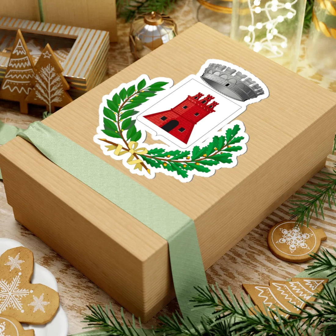 Civitella di Romagna-Stemma (Italy) (Coat of Arms) STICKER Vinyl Kiss-Cut Decal - The Sticker Space