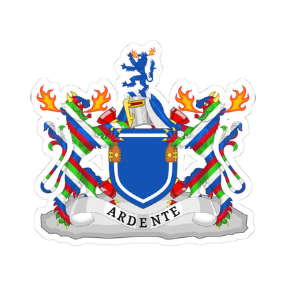 Claire Boudreau coat of arms (Canada) (Coat of Arms) STICKER Vinyl Kiss-Cut Decal 4 Inch White - The Sticker Space