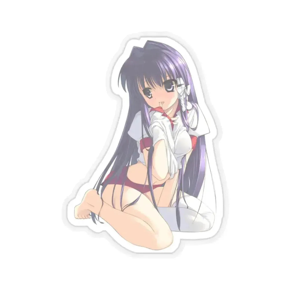 Clannad Fujibayashi Kyou 2 (Anime/Ecchi) STICKER Vinyl Kiss-Cut Decal 4 Inch Transparent - The Sticker Space