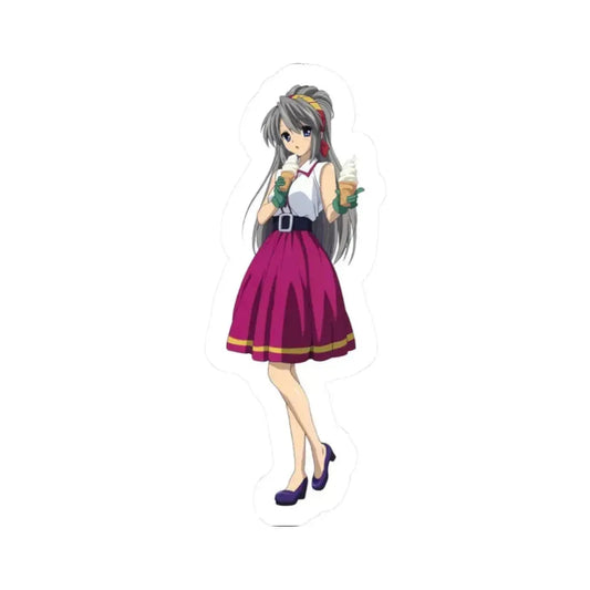 Clannad Sakagami Tomoyo (Anime/Ecchi) STICKER Vinyl Kiss-Cut Decal 2 Inch White - The Sticker Space