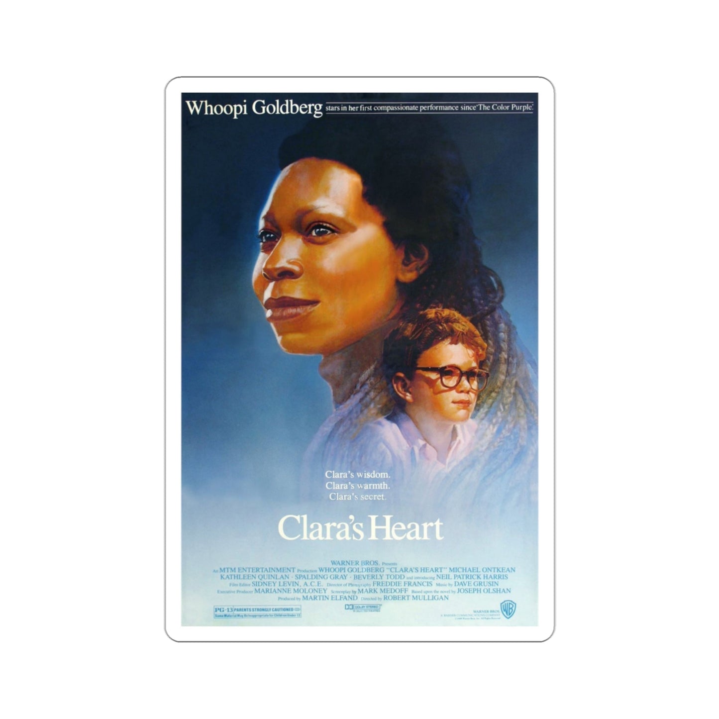 Clara's Heart 1988 Movie Poster STICKER Vinyl Die-Cut Decal-3 Inch-The Sticker Space