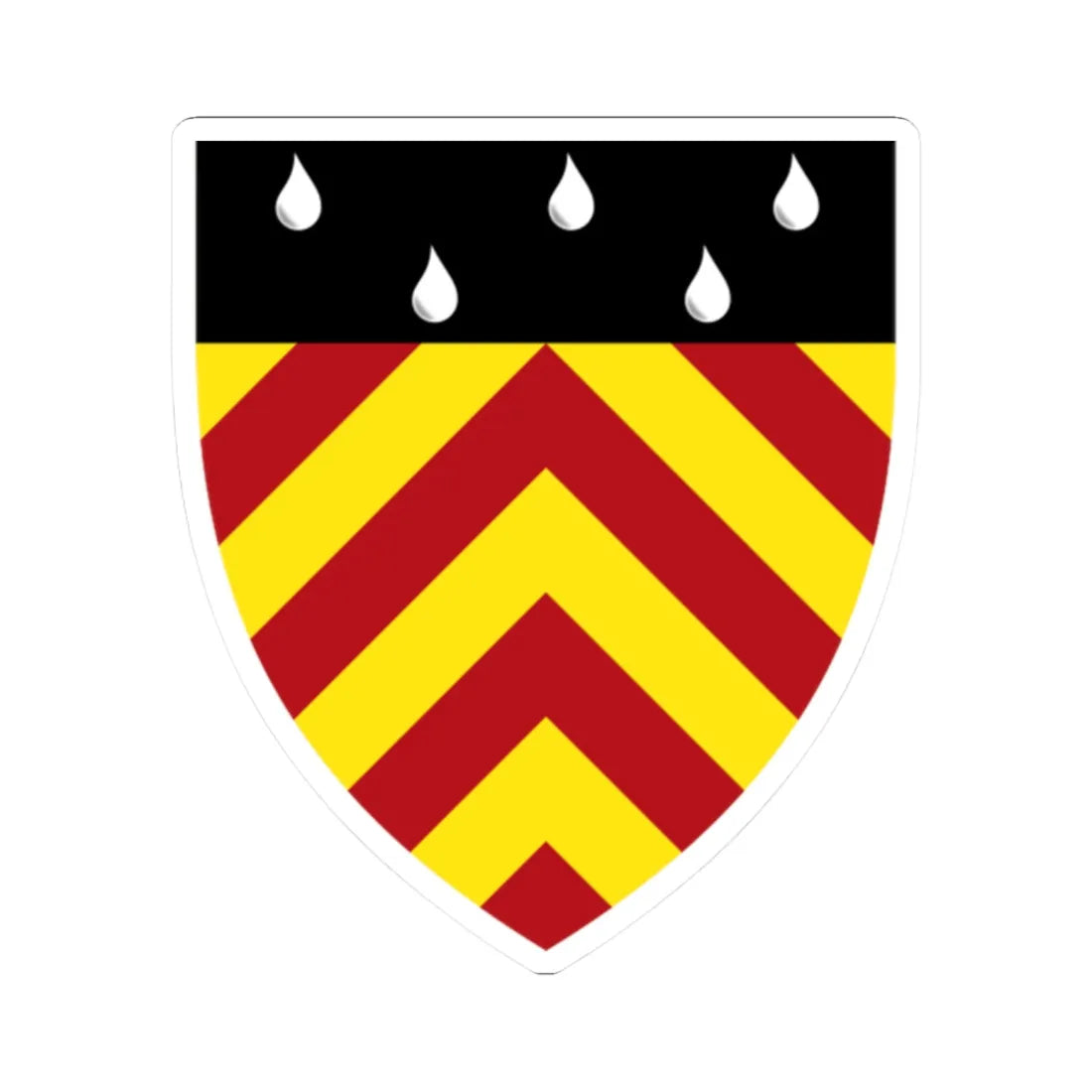 Clare Hall Cambridge arms (England) (Coat of Arms) STICKER Vinyl Kiss-Cut Decal 2 Inch White - The Sticker Space