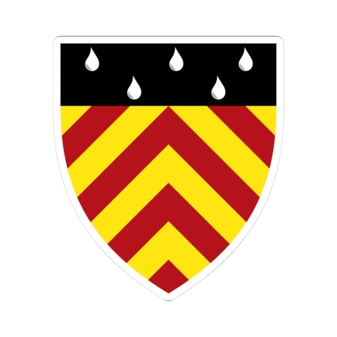 Clare Hall Cambridge arms (England) (Coat of Arms) STICKER Vinyl Kiss-Cut Decal 3 Inch White - The Sticker Space