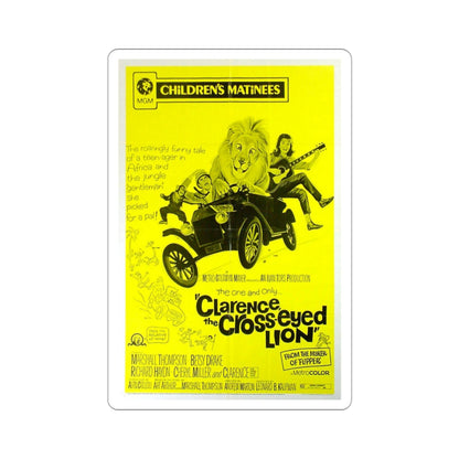 Clarence the Cross Eyed Lion 1965 Movie Poster STICKER Vinyl Die-Cut Decal-3 Inch-The Sticker Space