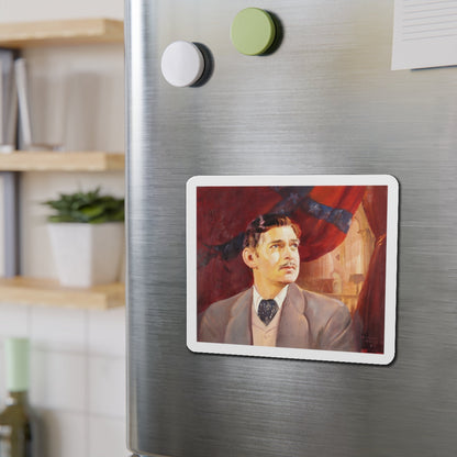 Clark Gable (Magazine Illustration) Refrigerator Magnet-The Sticker Space