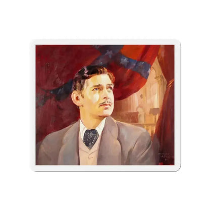 Clark Gable (Magazine Illustration) Refrigerator Magnet 4 Inch Die-Cut - The Sticker Space