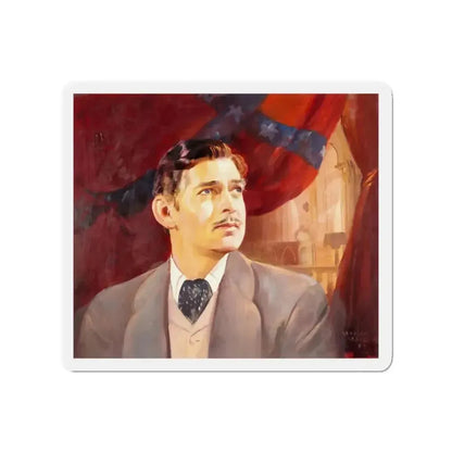 Clark Gable (Magazine Illustration) Refrigerator Magnet - The Sticker Space