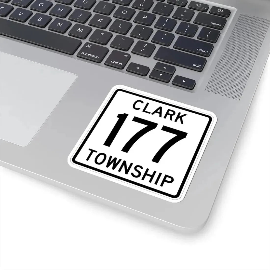 Clark Township Route 177 Holmes County Ohio (Ohio) (Road Sign) STICKER Vinyl Kiss-Cut Decal - The Sticker Space
