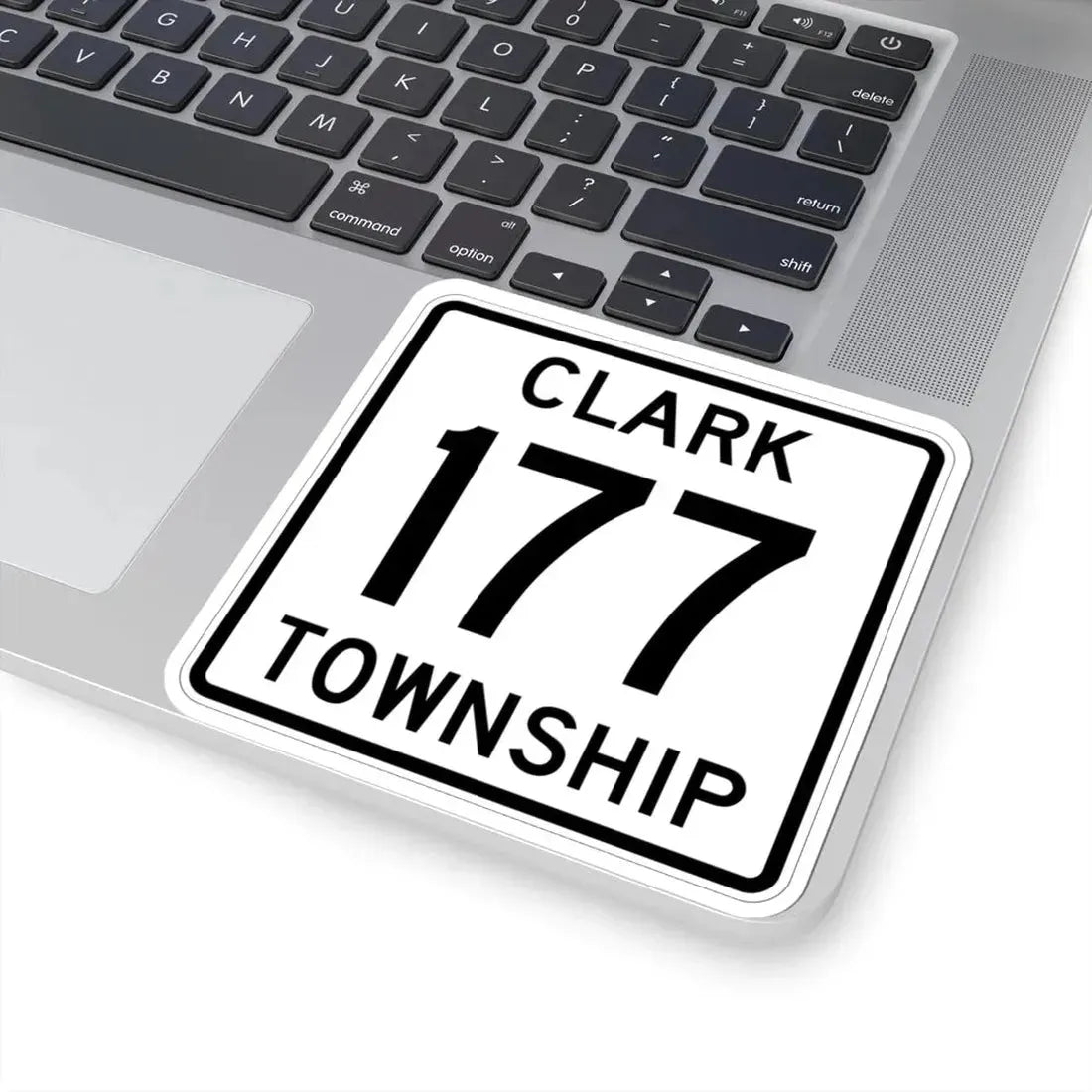 Clark Township Route 177 Holmes County Ohio (Ohio) (Road Sign) STICKER Vinyl Kiss-Cut Decal - The Sticker Space