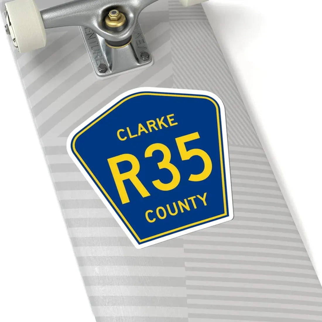 Clarke County Route R35 IA (Iowa) (Road Sign) STICKER Vinyl Kiss-Cut Decal - The Sticker Space