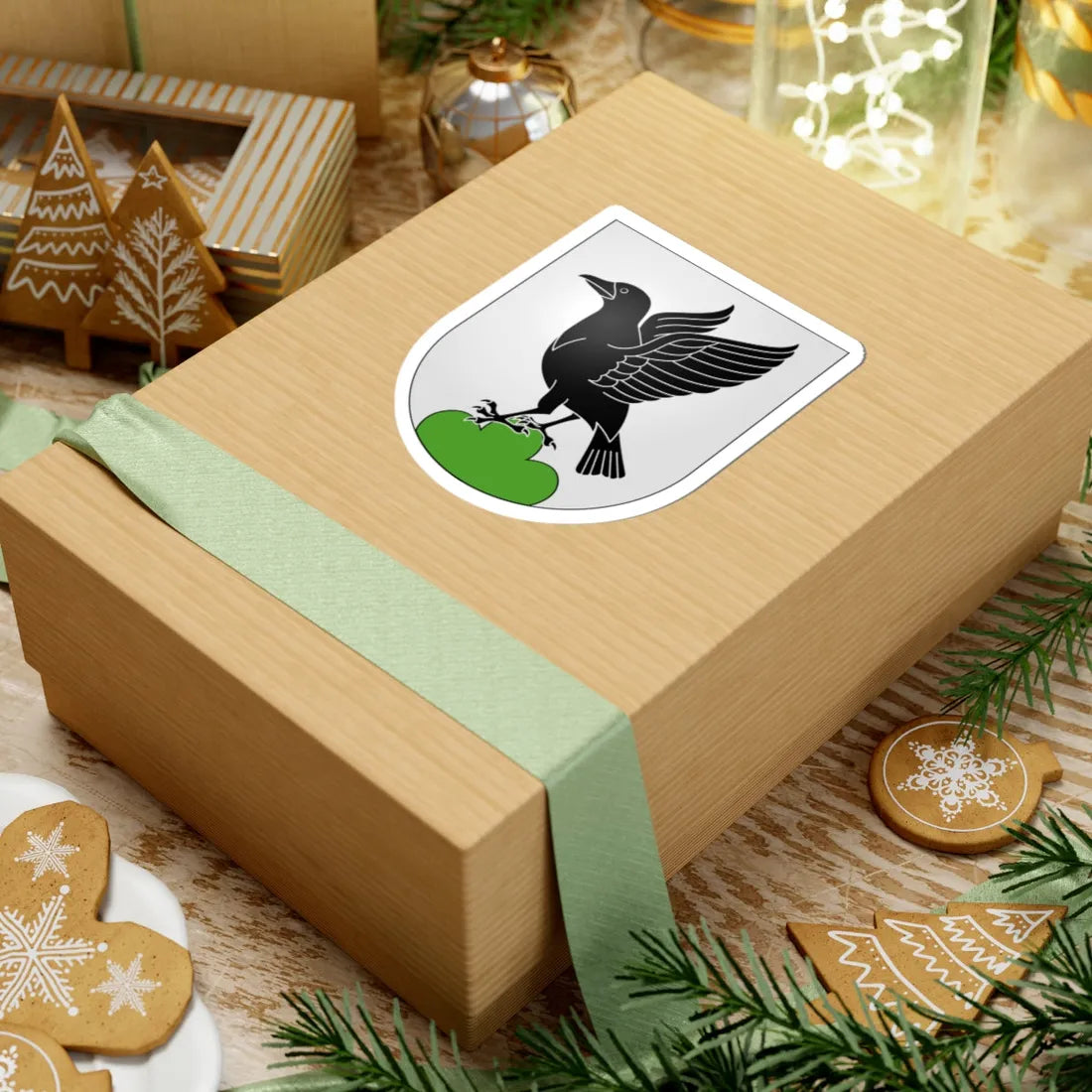 Claro-coat of arms (Switzerland) (Coat of Arms) STICKER Vinyl Kiss-Cut Decal - The Sticker Space