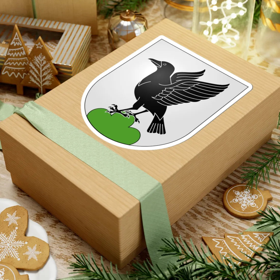 Claro-coat of arms (Switzerland) (Coat of Arms) STICKER Vinyl Kiss-Cut Decal - The Sticker Space