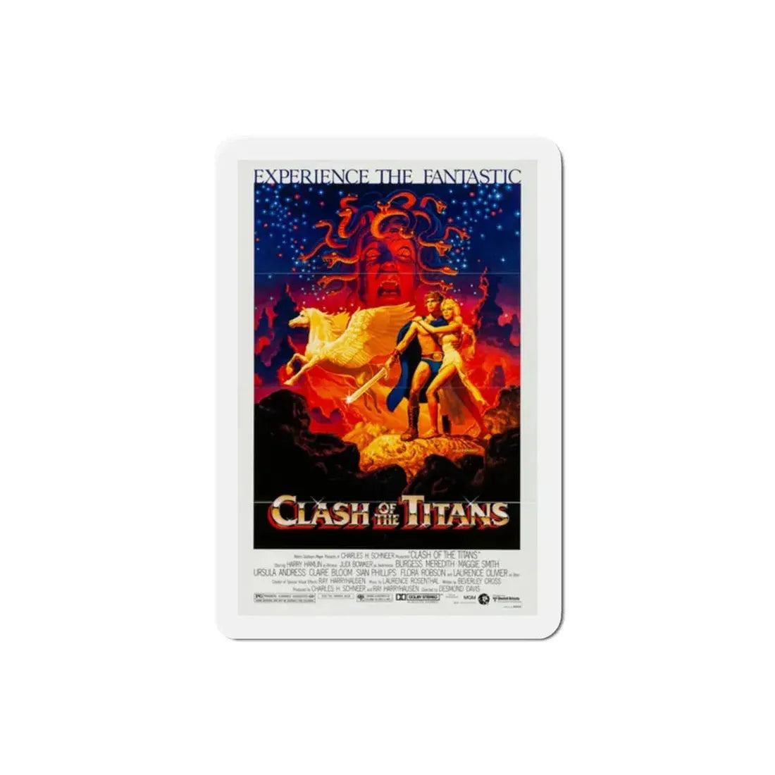 Clash of the Titans 1981 Movie Poster Refrigerator Magnet 2 Inch - The Sticker Space
