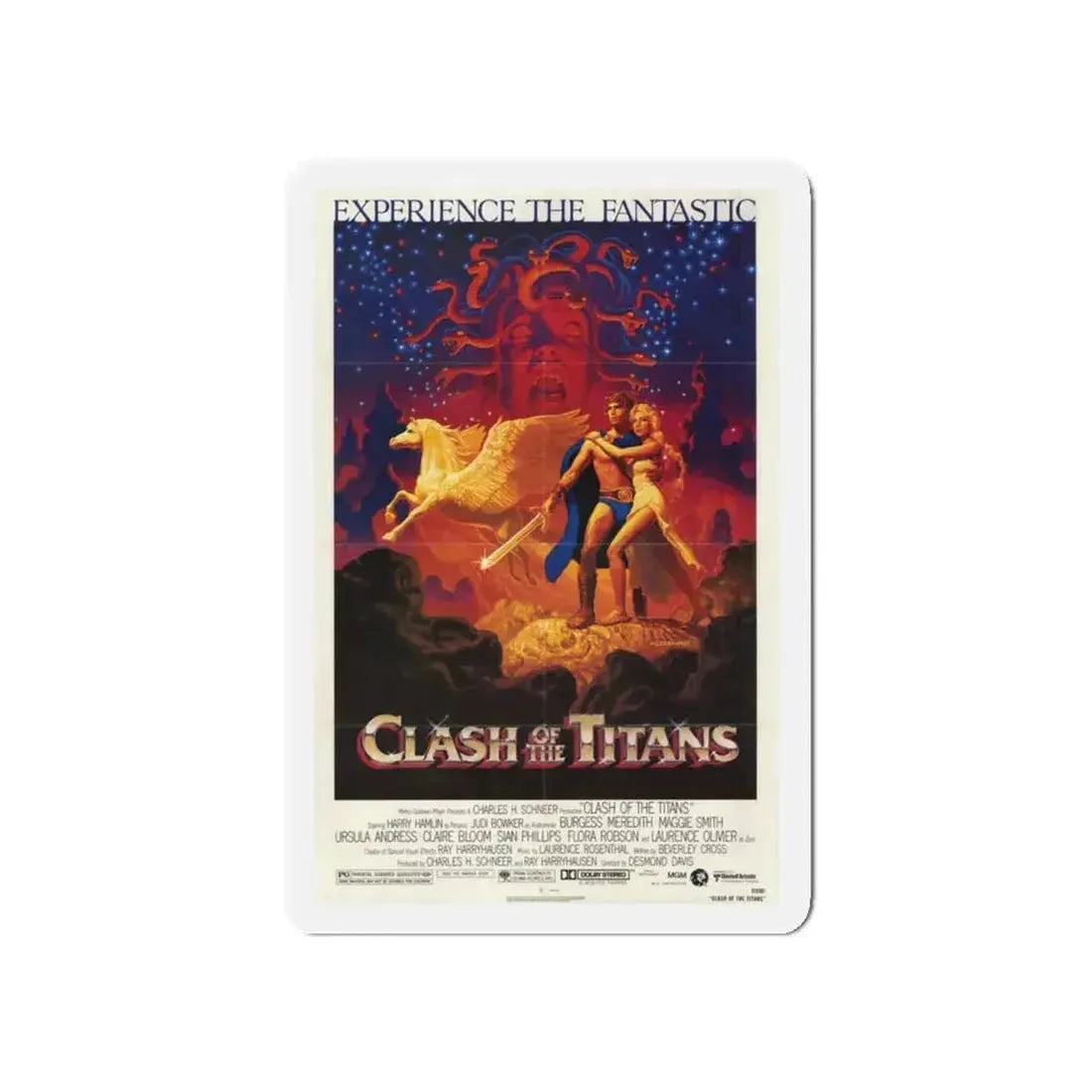CLASH OF THE TITANS 1981 Movie Poster - Refrigerator Magnet - The Sticker Space