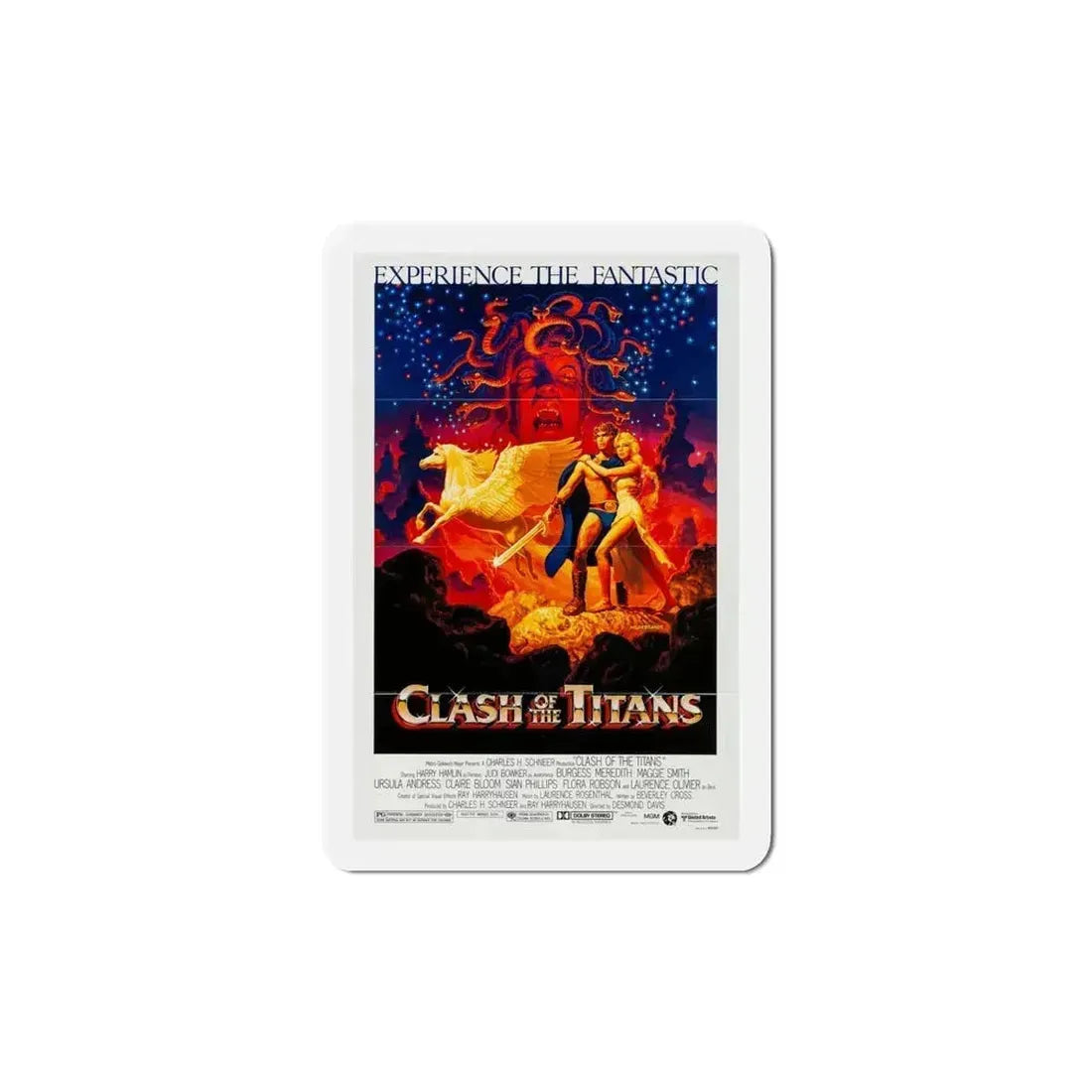 Clash of the Titans 1981 Movie Poster Refrigerator Magnet - The Sticker Space