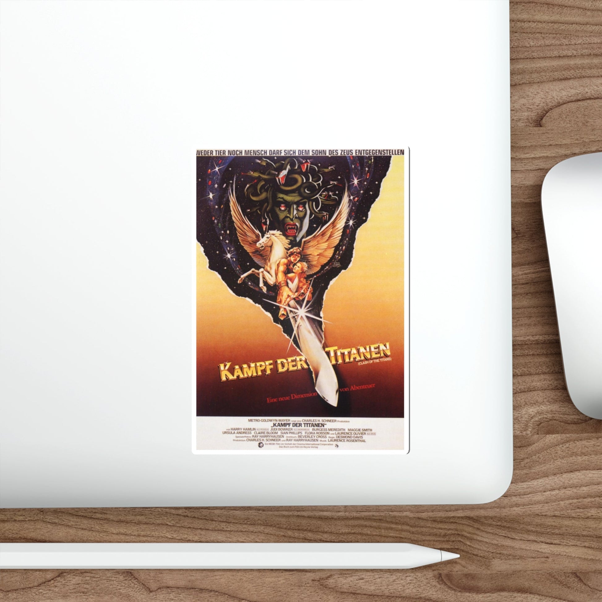 CLASH OF THE TITANS (2) 1981 Movie Poster STICKER Vinyl Die-Cut Decal-The Sticker Space