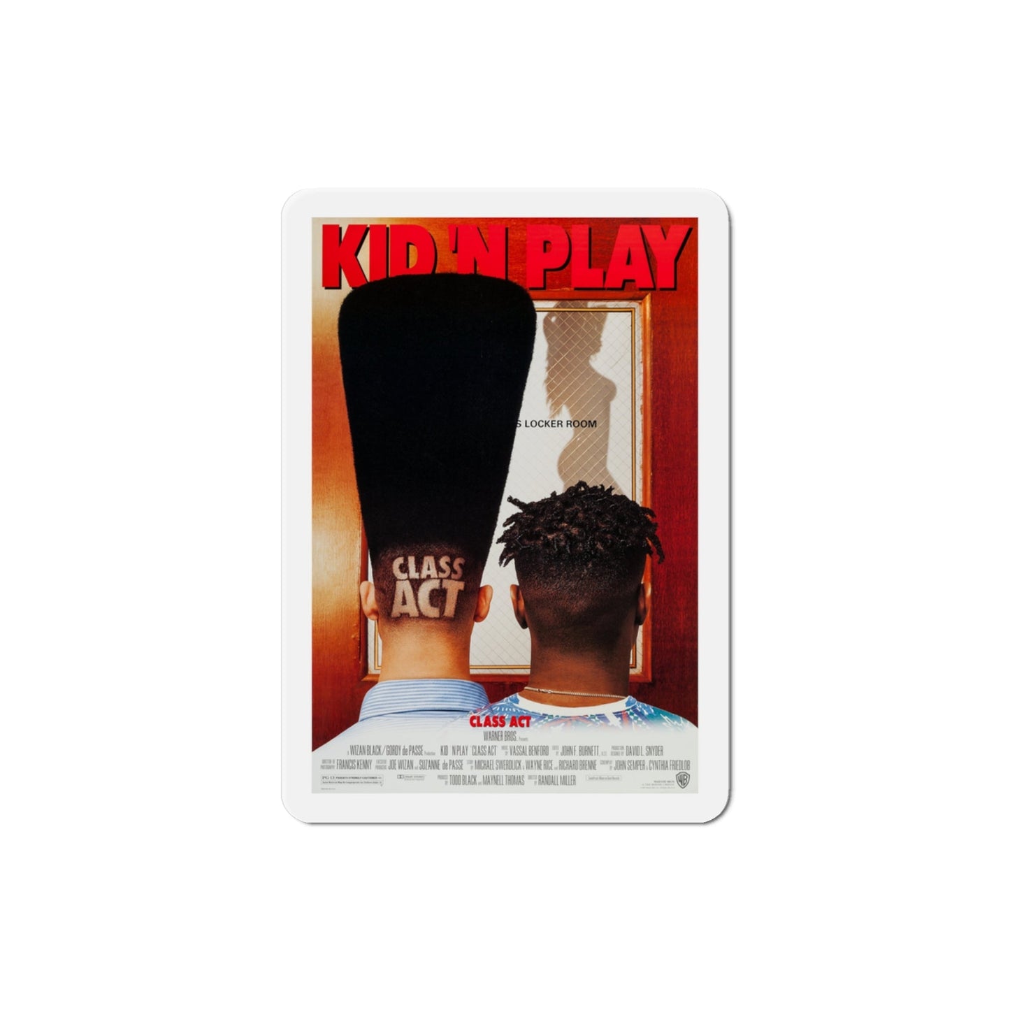 Class Act 1992 Movie Poster Die-Cut Magnet-3" x 3"-The Sticker Space