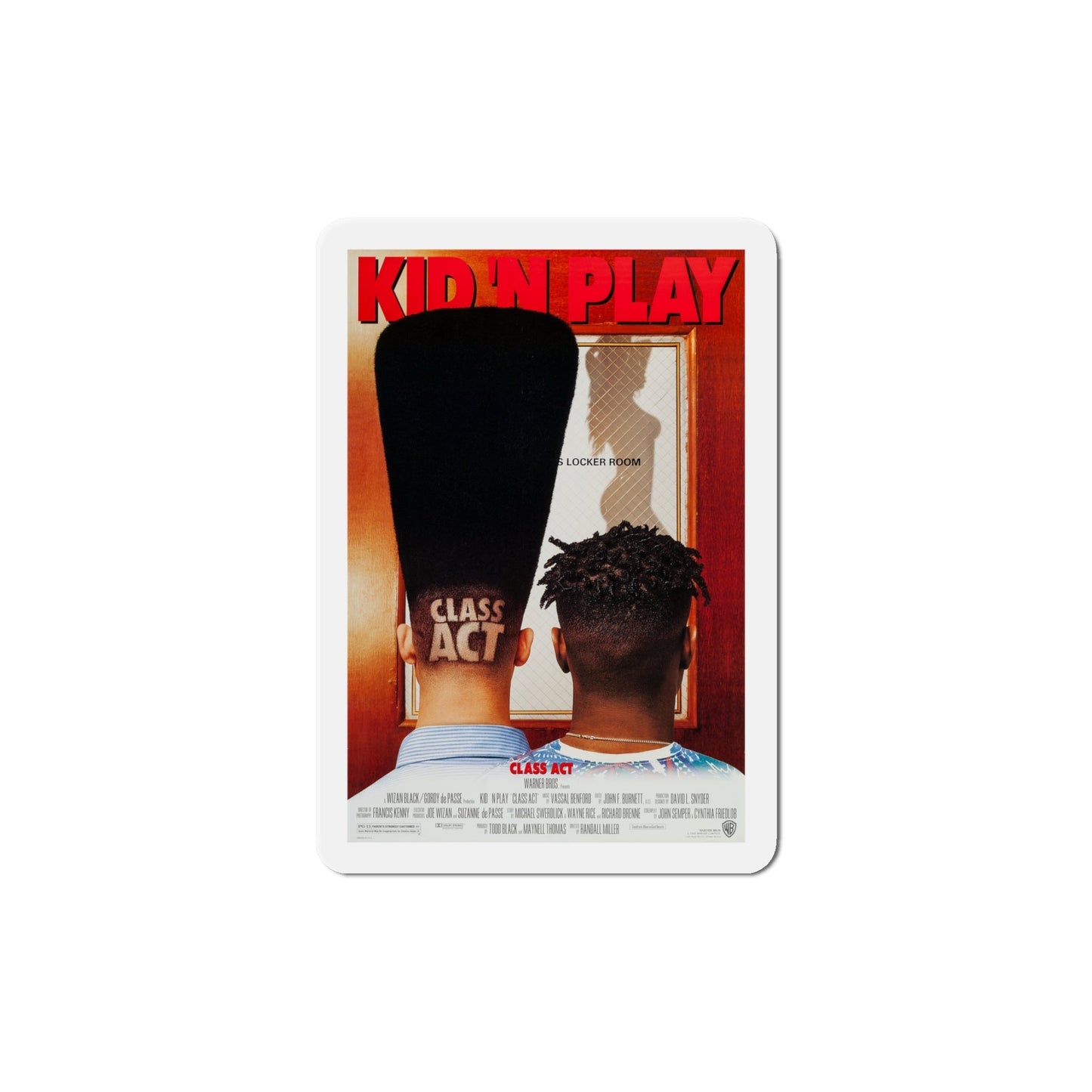 Class Act 1992 Movie Poster Die-Cut Magnet-6 Inch-The Sticker Space