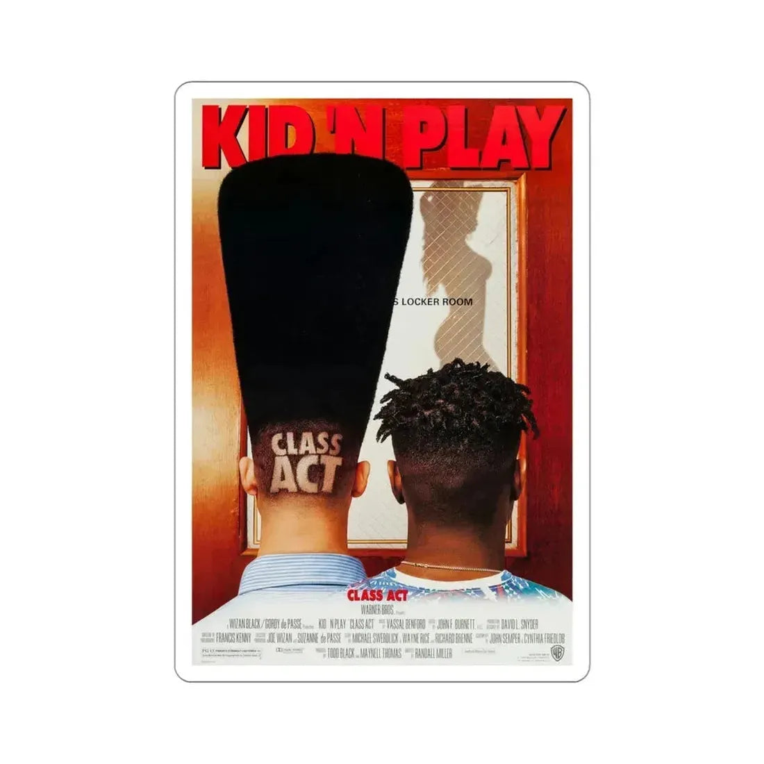 Class Act 1992 Movie Poster STICKER Vinyl Die-Cut Decal 4 Inch - The Sticker Space