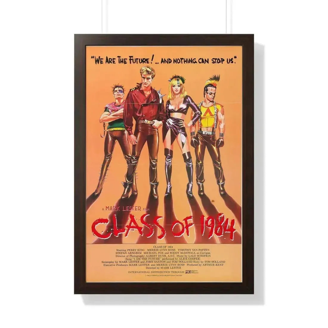 CLASS OF 1984 1982 - Framed Movie Poster 20" x 30" Walnut - The Sticker Space