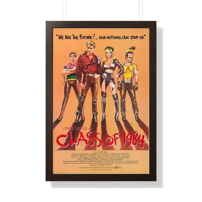 CLASS OF 1984 1982 - Framed Movie Poster 20" x 30" Walnut - The Sticker Space