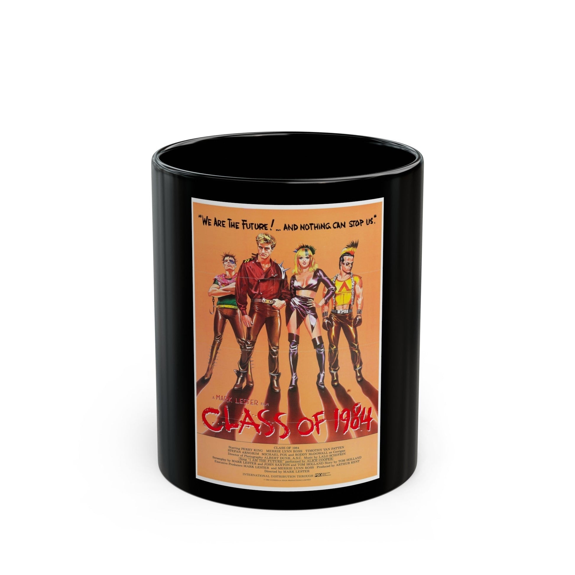 CLASS OF 1984 1982 Movie Poster - Black Coffee Mug-11oz-The Sticker Space