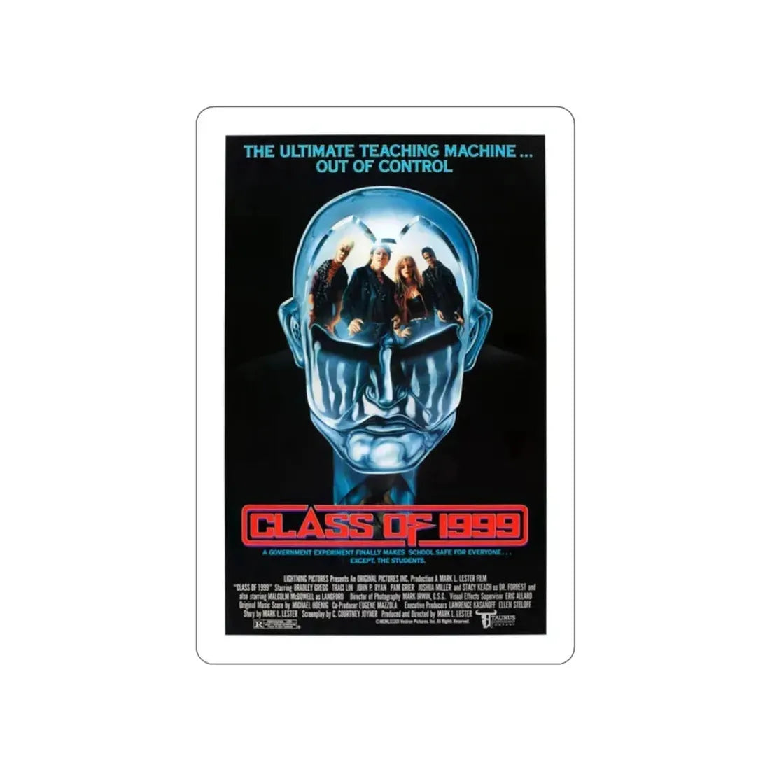 CLASS OF 1999 1990 Movie Poster STICKER Vinyl Die-Cut Decal 2 Inch - The Sticker Space