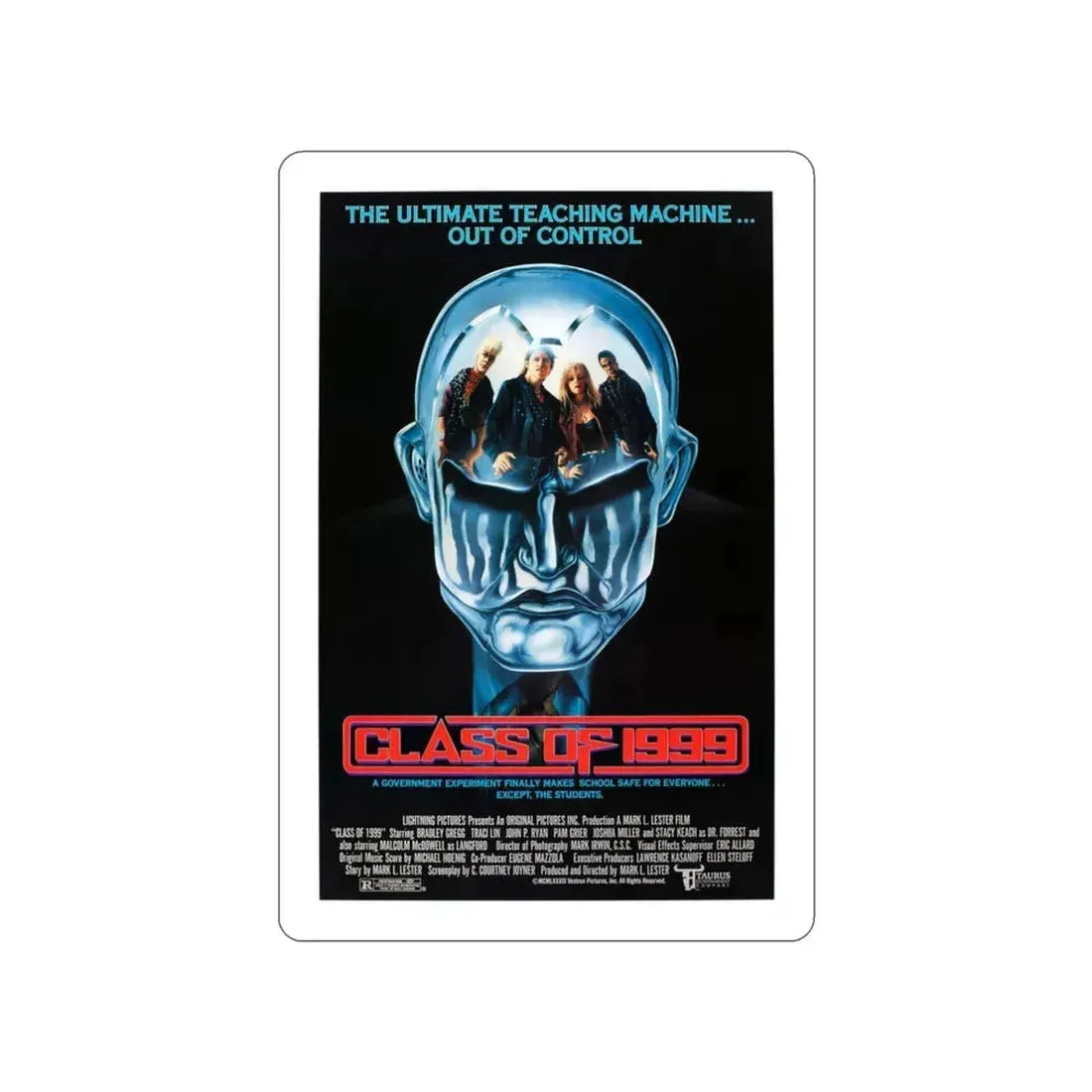 CLASS OF 1999 1990 Movie Poster STICKER Vinyl Die-Cut Decal 3 Inch - The Sticker Space