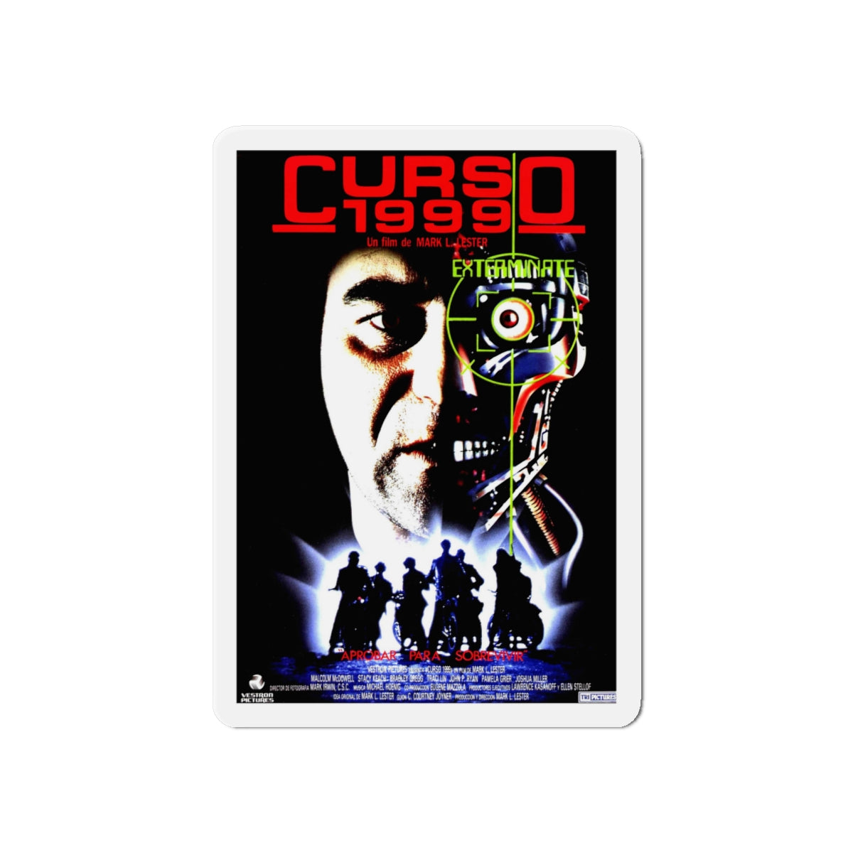 CLASS OF 1999 (2) 1990 Movie Poster - Die-Cut Magnet-6 × 6"-The Sticker Space