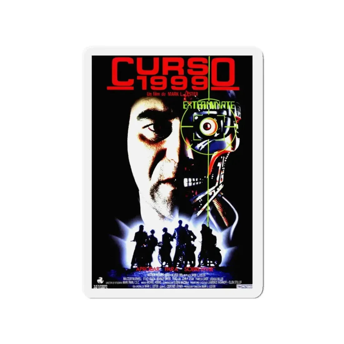 CLASS OF 1999 (2) 1990 Movie Poster - Refrigerator Magnet 3 Inch - The Sticker Space