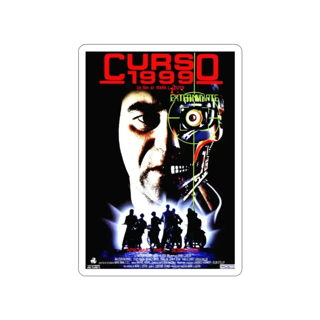 CLASS OF 1999 (2) 1990 Movie Poster STICKER Vinyl Die-Cut Decal 2 Inch - The Sticker Space