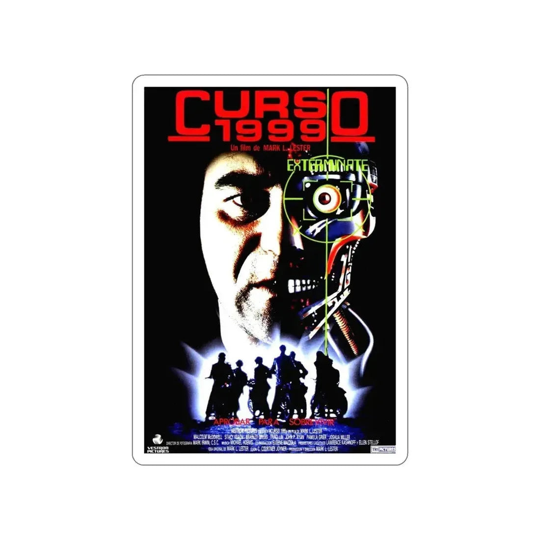 CLASS OF 1999 (2) 1990 Movie Poster STICKER Vinyl Die-Cut Decal 6 Inch - The Sticker Space