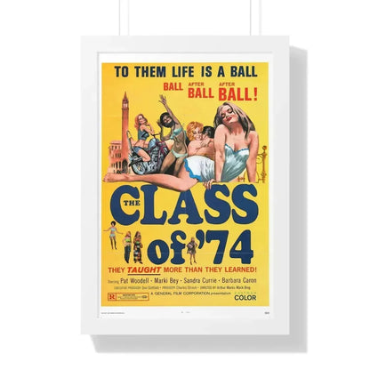 CLASS OF '74 1972 - Framed Movie Poster 16″ x 24″ White - The Sticker Space