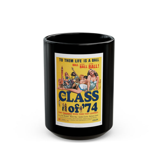 CLASS OF '74 1972 Movie Poster - Black Coffee Mug-15oz-The Sticker Space