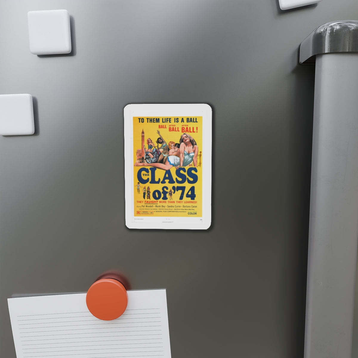 CLASS OF '74 1972 Movie Poster - Die-Cut Magnet-The Sticker Space