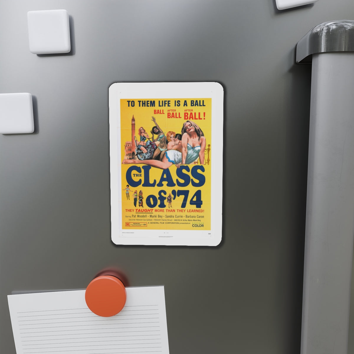 CLASS OF '74 1972 Movie Poster - Die-Cut Magnet-The Sticker Space